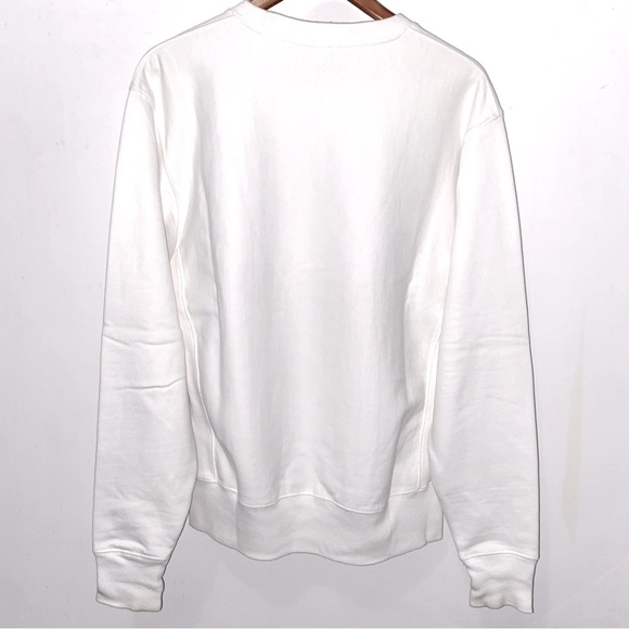 CHAMPION - Reverse Weave Chenille Logo Crewneck (White) - Picture 4 of 8